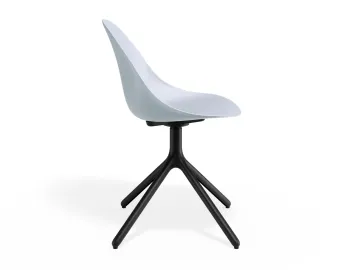 Pebble Chair Palebluev3seat Swivelbase