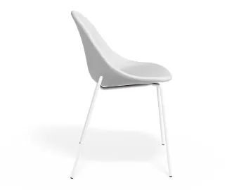 Pebble Chair Whitepuseat 4postwhite