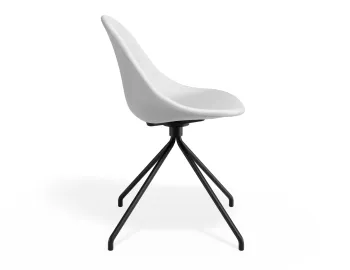 Pebble Chair Whitepuseat Pyramidfixed