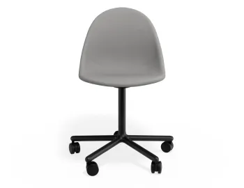 Pebble Chair Cloudgreyfabricseat Swivelcastors