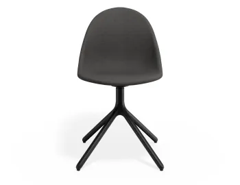 Pebble Chair Greyfabricseat Swivelbase