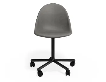 Pebble Chair Greypuseat Swivelcastors