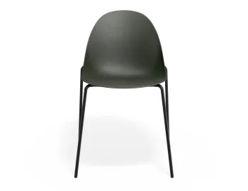 Pebble Chair Oliveseat 4postblack