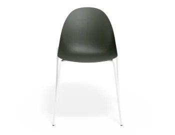 Pebble Chair Oliveseat 4postwhite
