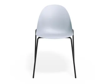 Pebble Chair Palebluev3seat 4postblack