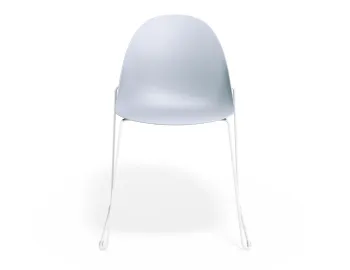 Pebble Chair Palebluev3seat Sledwhite