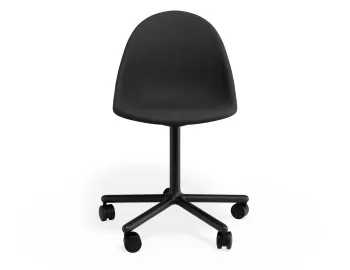 Pebble Chair Stormgreyfabricseat Swivelcastors