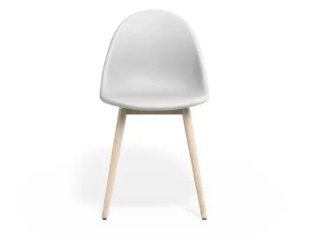 Pebble Chair Whitepuseat Beechbase