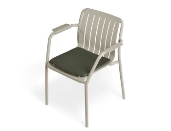 Roku Armchair Latte Greenpad