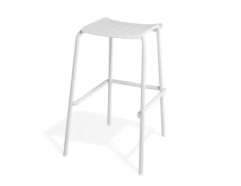 Roku Backlessbarstool White