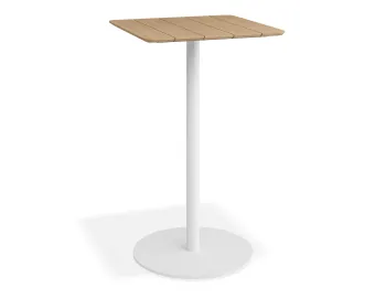 Roku Teakbartable 65x65 White