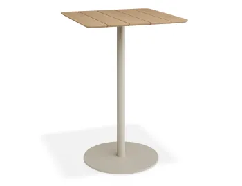Roku Teakbartable 75x75 Latte