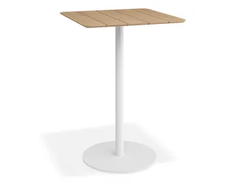 Roku Teakbartable 75x75 White