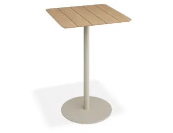 Roku Teakbartable 75x75 Latte