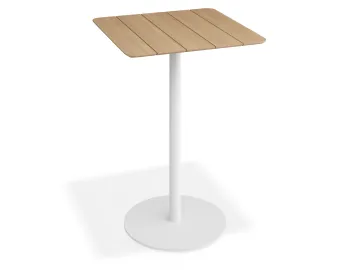 Roku Teakbartable 75x75 White