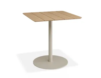 Roku Teakcafetable 75x75 Latte