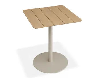 Roku Teakcafetable 75x75 Latte