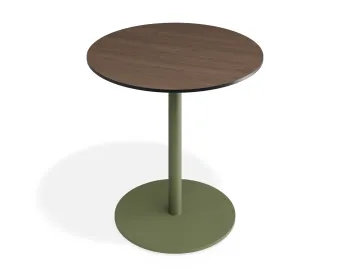 Solara 80dia Cafetable Greenbase Notaiowalnut