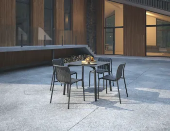 Roku Diningsetsquare Charcoal
