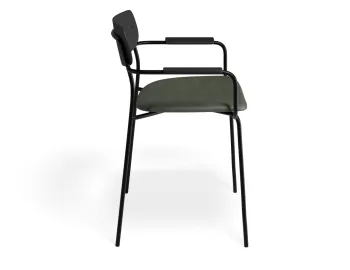 Rylie Armchair Ashblack Greenpu