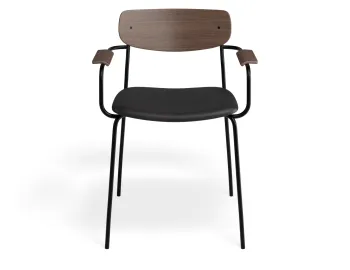 Rylie Armchair Walnut Blackpu