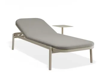 Verano Sunlounge Sidetable Latteframe Lightgreyfabric