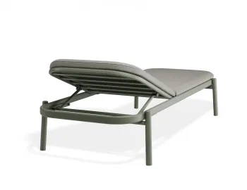 Verano Sunlounge Sidetable Greenframe Lightgreyfabric