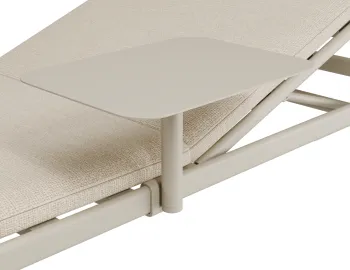 Verano Sunlounge Sidetable Latteframe Huskfabric