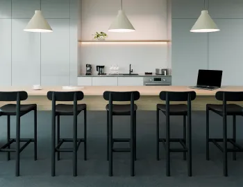 Zara Barstool Commercial Black Blackpu