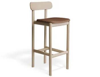 Zarav6 Barstool Ash Printedsuede