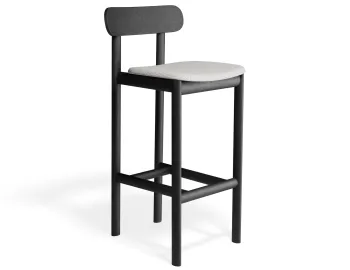 Zarav6 Barstool Black Herringbone