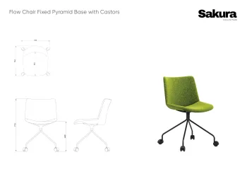 Sakura Collection Flow Chair Swivel With Castors Base Website