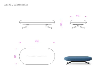 Juliette 2 Seat Bench