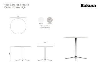 Place Cafe Table Line Drawings 70 X725cm