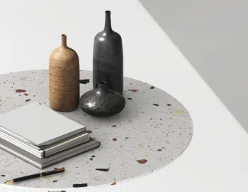 Place Coffee Table Stone Top 70cmdia