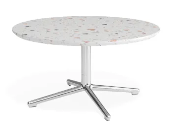 Place Coffeetable 800dia Terrazzo Chrome