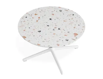 Place Coffeetable 700dia Terrazzo White