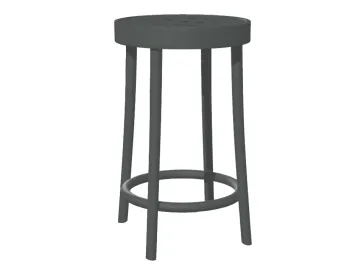 822 Barstool 63cm Grey Shadow Pigment