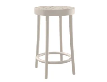 822 Barstool 63cm White Powder