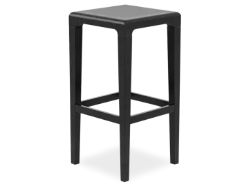 Wood Black Stool