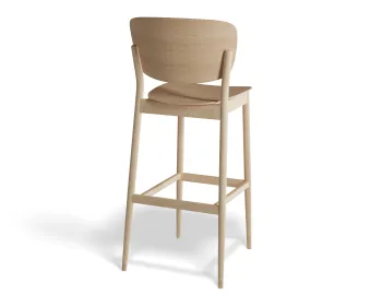 Valencia Barstool 75cm Oak Back