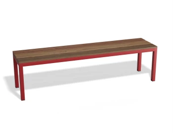 P 4 Cape Outdoorbench Flamered