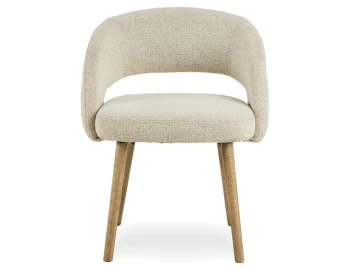 Akito Chair Ivory Cream Front