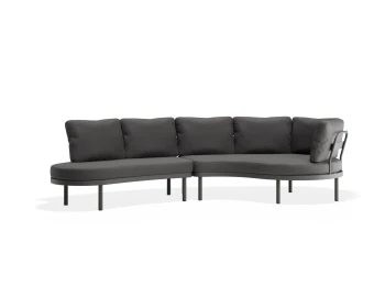 Aluna Outdoorsofa Configa Charcoal Darkgrey