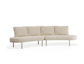 Aluna Outdoorsofa Configb Latte Husk