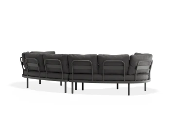 Aluna Outdoorsofa Configc Charcoal Darkgrey