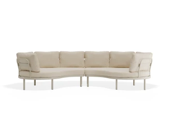 Aluna Outdoorsofa Configc Latte Husk