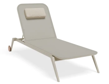 Amalfi Sunlounge Headrest Latte Husk Magnetic