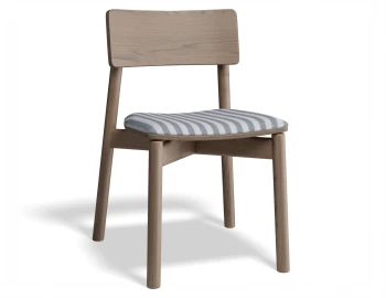 Andi Chair Pad Walnut Bluestripe
