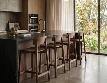 Bar Stool Walnut At Kitchen Counter